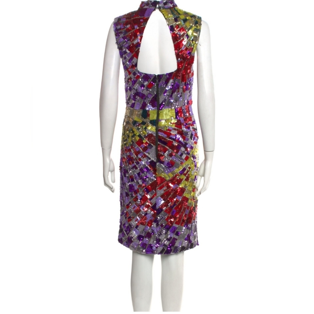 Alice + Olivia Dumont Sequin Choker Mini Dress Size 6 NWT $1,600 - Picture 12 of 13